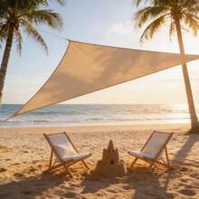 1 Set Waterproof Sun Shade Sail With Installation Stainless Cables Triangle Rectangle Square 98% UV Block Awning Shade Sails Canopy Sunscreen Cover Tents For Outdoor Camping Patios Garden Swimming Pool - Triangular Screen - View 1