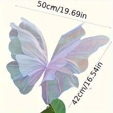 1pc Oversized Butterfly Decoration - Adjustable Wings, Suitable For Valentine's Day, Graduation Season, Wedding, Birthday Photography Background And Seasonal Celebrations, Personalized Gift, Photo Prop - Multicolor - View 13