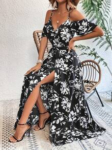 Vestido de moda para mujer - amarillo ganso - Ver 7