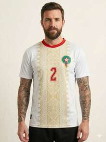 New National Team Jerseys For The 2026 World Cup - Current Models - Morocco White - View 1