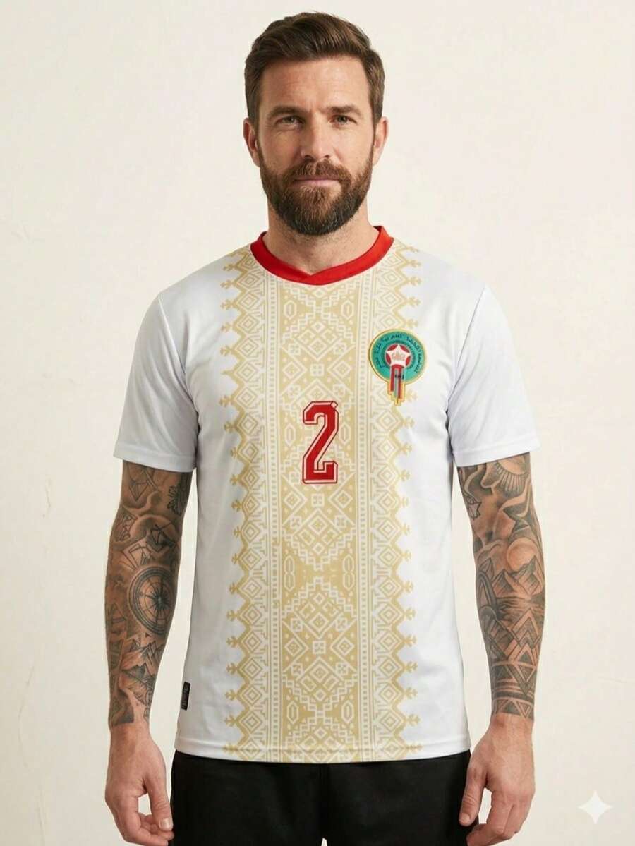 New National Team Jerseys For The 2026 World Cup - Current Models - Morocco White - View 1