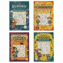 Easy Sudoku Puzzle Activity Book, Explore And Solve Number Logic Workbook, Brain Training Practice For Focus, Number Sense, Observation And Family Learning - 彩色 - 查看 2