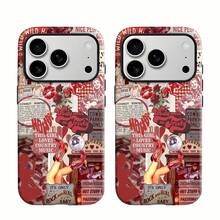 Funda para teléfono de estilo vintage con temática del Oeste, compatible con Samsung, Apple, VIVO, OPPO, , Transsion, ,  y Honor. Fabricada en TPU, ofrece protección contra golpes y caídas. Un regalo ideal para amigos y familiares. - Negro - Ver 3