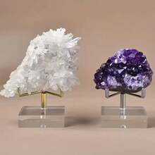 Adjustable Acrylic Display Stand For Crystal Mineral Specimens - Multifunctional Display Holder For DIY Specimens, Jewelry, And Frames, With Beautiful Crystal Stone Base For Elegant Display, An Ideal Holiday Gift - 1PC - View 11
