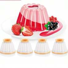 Cetakan Puding Baba Luau Stroberi, Cangkir ABS, untuk Penggunaan di Rumah, dengan Tutup, Buatan Tangan, Cangkir Mousse/Jelly Khusus Yogurt Beku Kering - MultiWarna - View 2