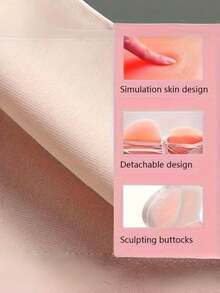 2PCS Silicone Butt Pads, Hip Lifter, Peach Butt Enhancer, Wearable Butt Pads, Thickened Fake Butt Pads - Pink - View 6