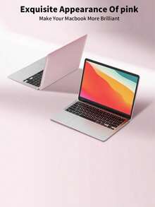 Ốp laptop vừa khít với MacBook Air 13.3 inch A2337/A2179/A1932 (ra mắt năm 2022, 2021, 2020, 2019 và 2018) - Ốp nhựa PC bền (trong suốt như pha lê). Ốp máy tính bảng, ốp iPad (Vui lòng kiểm tra mặt sau của máy tính khi mua, vì bạn đang chọn một mẫu cố định và chính xác) (Màu hồng) - Xem 5