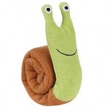 Sniffing Plush Snail Dog Chew Toy, Squeaky Interactive Pet Toy, Stretchable & Rollable Educational Dog Supplies - Multicolor - View 6