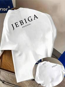 T-Shirt Herren 180g 100% Baumwolle mit Heißprägung, klassischer bequemer und atmungsaktiver Rundhalsausschnitt, einfarbiges Streetwear-Design für den Sommer, strapazierfähig und leicht zu waschen, vielseitig einsetzbar für Zuhause, Outdoor und den Alltag, unverzichtbares Urban-Piece - Weiss - Übersicht 1