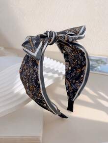 1/5 chiếc băng đô hoa mềm mại, vòng tóc viền rộng chất liệu satin, phụ kiện tạo điểm nhấn cho trang phục hằng ngày - Nhiều màu - Xem 6