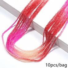 10pcs/Pack Assorted 2mm Gradient-Colored High-Quality Austrian Crystal Faceted Beads, Suitable For Jewelry Making DIY Accessories About 160-170/Pcs - 2mm - View 10