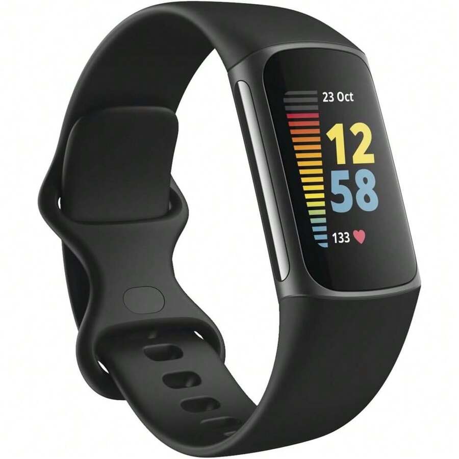 Refurbished Fitbit Charge 5 Fitness And Activity Tracker (WiFi) Graphite (Grade A+) - 黑色 - A+級 - 查看 1