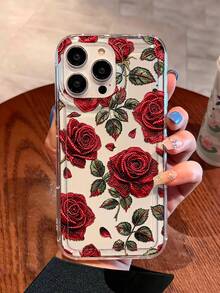 Funda transparente con estampado realista de lirio compatible con iPhone & compatible con Samsung - Multicolor - Ver 5