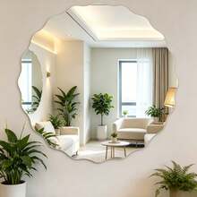 Gương acrylic không khung hình mặt trời dễ lắp đặt, độ phân giải cao, trang trí tường phòng tắm, phòng khách, tự dính với lớp màng bảo vệ. - 2mm - Xem 5