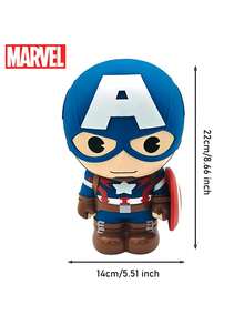 Monogram Marvel 漫威官方授權PVC小豬存錢筒 美國隊長人偶造型 收藏級桌面收納盒 家居裝飾儲蓄罐 完美生日禮物 1個 - MN-69162 - 查看 4