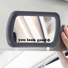 3pcs "You Look Good" Cute Personalized Car Stickers, Vinyl Waterproof Sunproof, Suitable For Rearview Mirror, Self-Affirmation Decorative Mirror, Makeup Mirror Cute Decorative Stickers, Creative Car Window Decor - You Look Good - View 4