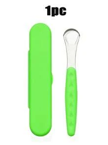 2PCS/1PC 舌刮器附專屬收納盒，衛生便攜省空間，貼合舌頭輪廓，溫和舌部清潔器，有效去除口腔異味並清新氣息，告別口臭，多色可選，防滑手柄易抓握，易清洗，柔軟刮頭保護舌部脆弱組織，確保舒適清潔，男女皆適用，健康口腔護理，使用方便，助除口臭 - 彩色 - 查看 7