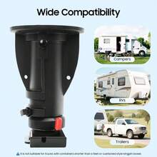 Gooseneck Adapter 12"To16" Height Adjustable For Camper/RV/Trailer's Kingpin Box - Gooseneck Adapter - View 4