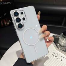 Funda para Teléfono - Funda Magnética Transparente Avanzada, Compatible con Samsung S23 S24 S25 S26 Plus Ultra, Elegante y Moderna - transparente - Ver 11