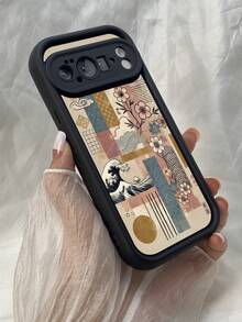 NR193 気分を良くする時間,対応するPixel 10 9 8 Pro 9A 8A ケース、対応するiPhone17 16 15 14 13 12 11 Pro Max 7 8 16 15 14 Plus 16e 17e 17 Air ケース、フルカメラ保護ソフト TPU ケース、キャンディカラーエンジェルアイラダーマットシリコン肌に優しいタッチフォンケースカバー（女性＆女の子向け） - ブラック - チェックする 7