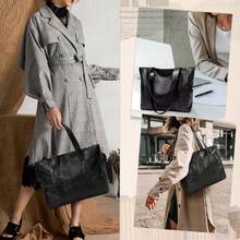 NEWHEY Laptop Briefcase, Waterproof Vintage Soft Briefcase, Large Shoulder Bag, Durable Laptop Bag, Autumn Travel, Christmas Gift, For Men, Business, Work - Multicolor - View 7