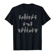 ASL American Sign Language the Journey T shirt - Negro - Ver 1