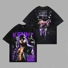 Nueva camiseta retro de peso pesado con tela cómoda. Retro Kenny Omega - The Cleaner Premium Acid Washed 100% Cotton T-Shirt, camiseta gráfica de la leyenda de la lucha libre AEW, camiseta Bullet Club Elite, ropa para fans de AEW y NJPW. El mejor regalo para amigos. - Negro - Ver 12