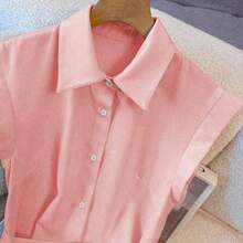 Women Blouses & Shirts - Marron - View 7