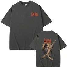 Camiseta Gráfica Vintage de Rock de la Banda de Metal Francesa Gojira, From Mars To Sirius Flying Whales, Moda Masculina y Femenina, Ropa Urbana de Talla Grande QUVM - Negro - Ver 8