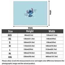 Disney Lilo & Stitch Cosmic Aesthetic Tapestry, Cute Light Blue Space Wall Hanging, Soft Fabric Backdrop For Bedroom, Party & Photography - 0 - View 5