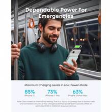 Anker Nano MagSafe Portable Charger, Ultra-Slim 5,000mAh Magnetic Wireless Charging Battery, Qi2 Certified 15W Max MagSafe-Compatible Power Bank, Ergonomic Design, For IPhone 17/16 Series, And More - 綠色 - 查看 6