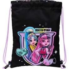 Safta Monster High Monster High Junior 兒童平底運動包，抽繩背包，內置拉鍊口袋，安全防勒口，黑色和淡紫色 - 免費送貨 ✅ 24/48 小時送達西班牙大陸 - 彩色 - 查看 1