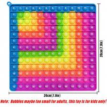 12x12 Multiplication Chart Board Games, Fun & Easy Learning! Press To Learn Times Table, STEM Math Skills Practice For Ages 3+, Home & School Teaching Resources Supplies - 12x12 Blue Rose R - View 4