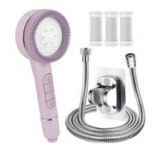 Piano Key Controlled Pet Shower Set - 4-Function High Pressure Handheld Shower Head + Soft Water Filter Cartridge, Gentle Care For Pet Fur, Easy Installation For Home Pet SPA Experience - Multicolor - View 10