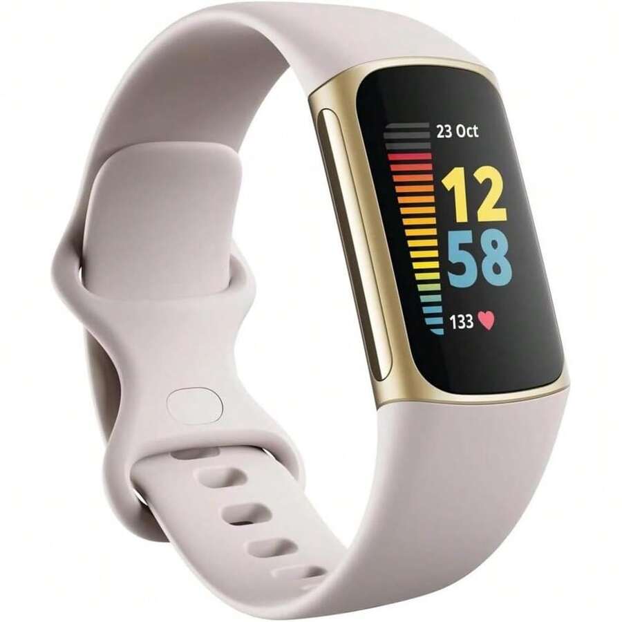Refurbished Fitbit Charge 5 Fitness And Activity Tracker (WiFi) Soft Gold (Grade A+) - Gold - Grade A+ - View 1
