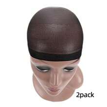 12Pcs Hair Cap Net Mesh For Weave Black Brown Stretch Mesh Wig Caps For Making Wigs Free Size Hairnets Caps, Halloween - View 14