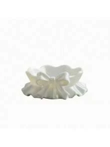 1个3D打印褶皱蝴蝶结首饰托盘，白色塑料收纳托盘，适用于家庭、书桌、办公室、主题派对、圣诞节、感恩节、情人节、复活节、节日和生日礼物 - 彩色 - 查看 10