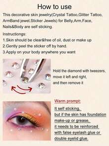 900/450pcs Silver/Pink Tiny Rhinestones, 2mm, Shiny Sequins, Suitable For Face/Eye Decoration, Suitable For Carnival, Y2K Holiday Party, Daily Decoration, DIY Face Decor, Music Festival Makeup Party, Ball, Can Be Used To Decorate Hair, Eyes - Multicolor - View 7