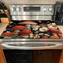 1pc Mushroom Pattern Printed Absorbent Dish Drying Mat, Dish Drying Mat, Espresso Machine Countertop Absorbent Mat, Sink Drain Mat, Soft Faucet Absorbent Mat, Sink Cup Mat, Kitchen Supplies, Bathroom Supplies - Multicolor - View 2