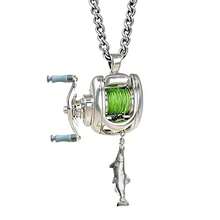 Dây chuyền mặt hình cá nhỏ độc đáo, phổ biến xuyên biên giới, mặt dây chuyền thời trang dành cho nam giới. - Bạc - Xem 2