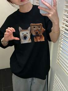 Women T-Shirts - Black - View 2