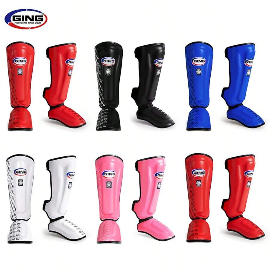 GING Adult & Youth Muay Thai/Kickboxing/MMA Shin Guards, Leg Protection For Training