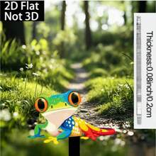 Cọc cắm đất bằng acrylic 2D, dễ lắp đặt, lựa chọn lý tưởng để làm đẹp sân vườn hoặc bãi cỏ, 1 chiếc. - B - Xem 3