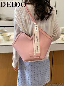 Dedoo New Arrival Fashion Handbag, European And American Style, Versatile (Random Delivery Of Style, Pattern And Color) - Pink - View 7