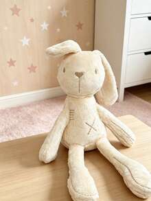 1 Stück nordischer Stil beige lange Ohren Kaninchen Plüschpuppe, weiche gestopfte Kaninchen Komfortpuppe, süße genähte Kaninchen Begleiterpuppe, Plüschpuppe, Kinderzimmer Dekoration, Kinder Feiertagsgeschenk, Weihnachts Neujahr Ostern Valentinstag Geschenk - Beige - Übersicht 12