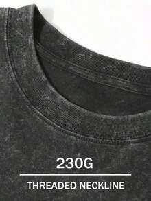 1 camiseta con estampado XO, especialmente diseñada para entusiastas de la lucha libre, camiseta personalizada y creativa para hombre adulto, camiseta lavada, camiseta de verano de algodón estilo streetwear, 180g 100% algodón. - Negro - Ver 4