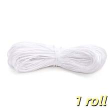 1/2/3 rollos 20 metros/Rollo 1.5mm No.7 Cordón de poliéster para joyería Hilo de nylon Cuerda de nudo chino para DIY Pulsera Collar Línea Hilo Shamballa - Cable - Ver 33