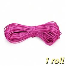 1/2/3 rollos 20 metros/Rollo 1.5mm No.7 Cordón de poliéster para joyería Hilo de nylon Cuerda de nudo chino para DIY Pulsera Collar Línea Hilo Shamballa - Cable - Ver 24