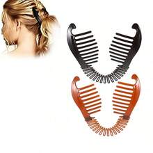 1/2 chiếc kẹp tóc hình quả chuối mềm mại, phù hợp với cả tóc thường và tóc dày, tay cầm linh hoạt, dụng cụ tạo kiểu đa năng dùng tại salon và nhà, dụng cụ tạo kiểu tóc dọc, kẹp chuối mềm dẻo, kẹp tóc đuôi ngựa, lược chải tóc, phù hợp làm phụ kiện tóc cho nữ, tạo kiểu tóc bồng bềnh, kẹp tóc thời trang, dụng cụ làm tóc, dành cho nữ, mùa thu, du lịch, dụng cụ tạo kiểu tóc. - Nhiều màu - Xem 12