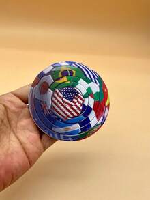 7-Ring Galaxy Spinner, Football World Flag/Solar System/Mandala, 2026 Football Small Gift, 3D Rotation, Flat Rotation, ABS Material, Rotating Decompression Toy, Multi-Layer Rotating Structure Model, Desktop Decompression Decor, Creative Gift, Collectible Toy, Creative And Fun Small Gift, Suitable For Youth Decompression Toy, Suitable For Office Spinning Ring Decompression Toy - Multicolor 2 - View 7